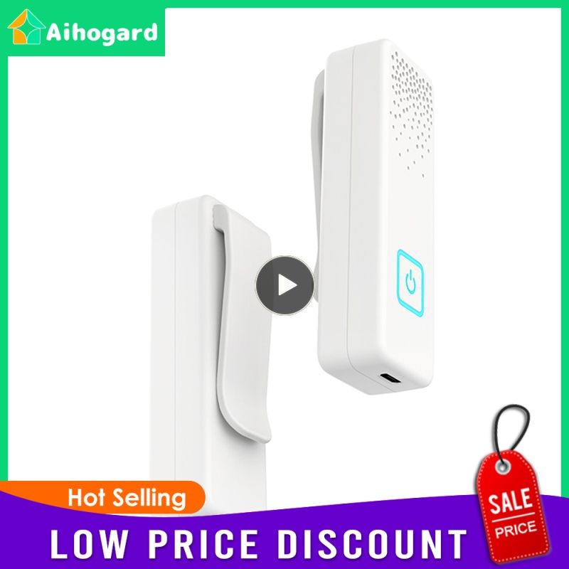 Hanging Neck Lapel Air Purifier Portable Negative Ion Carry-on Clip-on Purifier USB Air Filter Home 