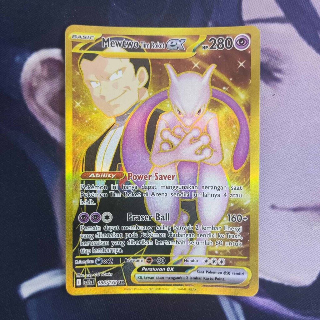 pokemon (ID) mewtwo tim roket ex - SV10s 186/138 - UR