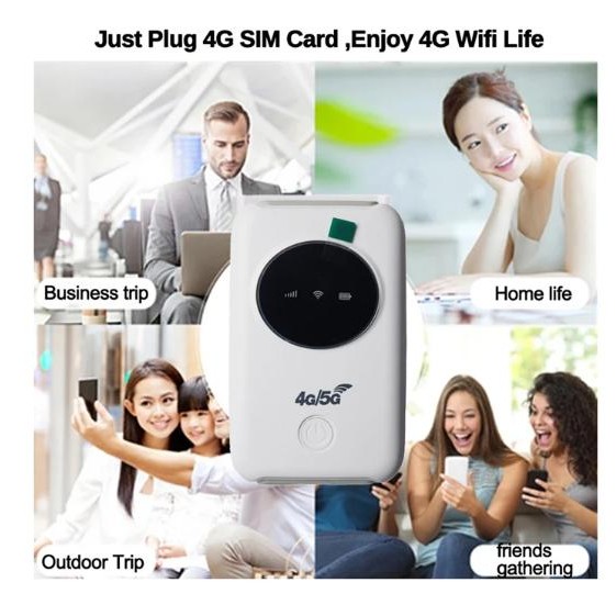 Modem Mifi Wifi SMARTCOM SM87 PRO Unlock All Operator 4G 3200mAh