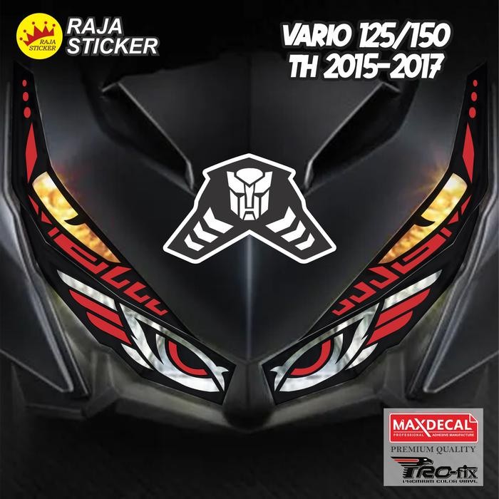 ORIGINAL Stiker sticker lampu mata alis vario 125 150 old tahun 2015 sampai 2017 READY STOCK