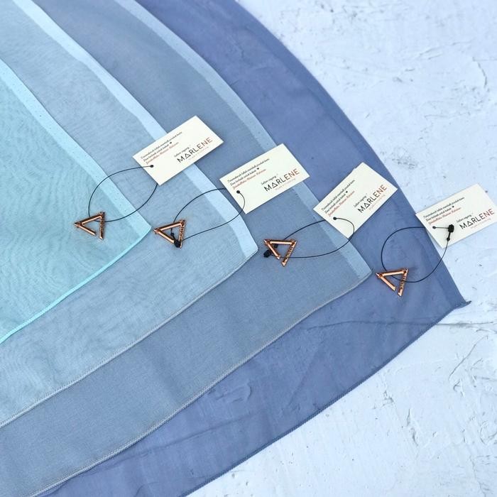 d6fs- Marlene - Hijab Paris Japan Original Premium (Paket Reseller) Metal Logo Square Pouch