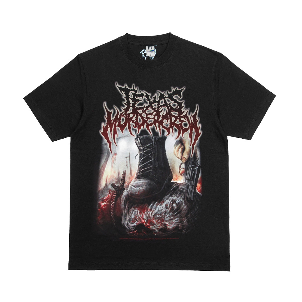 T-SHIRT - TEXAS MURDER CREW - Everyone’s Last Breath BRUTALMIND kaos band brutal death metal origina