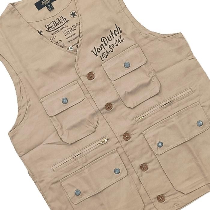 Promo Von Dutch Vest 1252 Khaki Terlaris