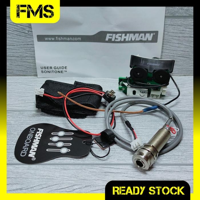 Preamp FISHMAN Sonitone Tone Equalizer Gitar Akustik Elektrik Original