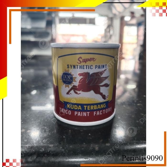 cat minyak kuda terbang hijau 0,1liter/cat kayu/cat besi