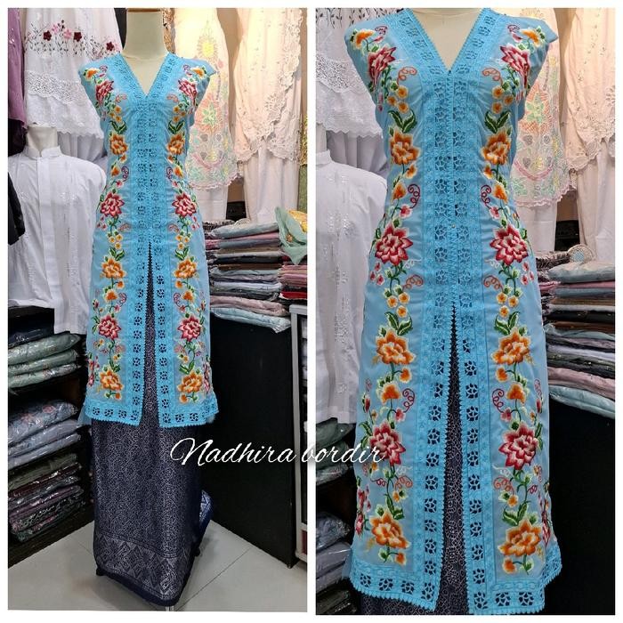 DISKON Bahan kebaya bordir suji , bahan kebaya ceruty badol , bahan kebaya bordir bukittinggi READY