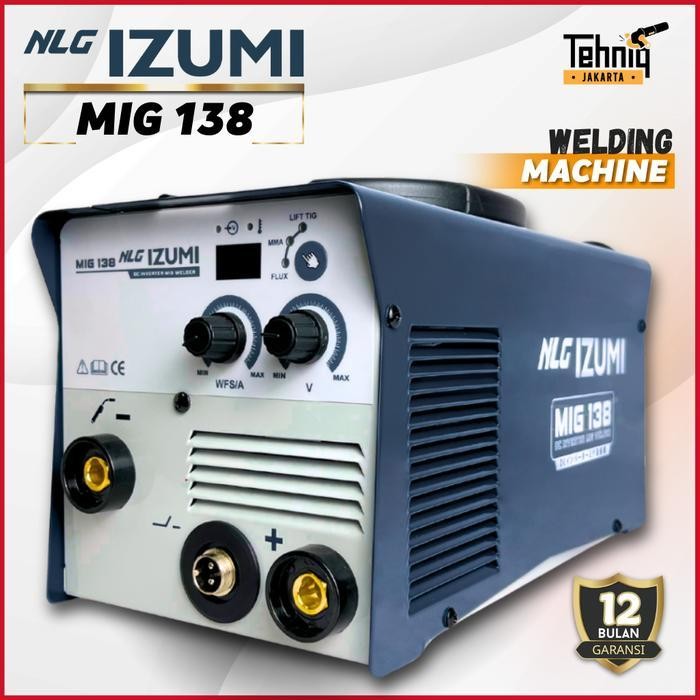 Import IZUMI NLG MIG 138/Mesin Las Tanpa Gas 450 Watt Termurah