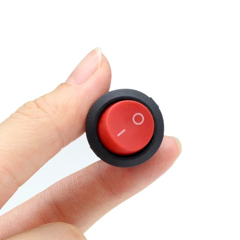 1/5pcs KCD1 Round Rocker Switch 2/3Pin ON-OFF-ON 2/3 Position 6A/250VAC 10A/125VAC SPST 23mm LED Car