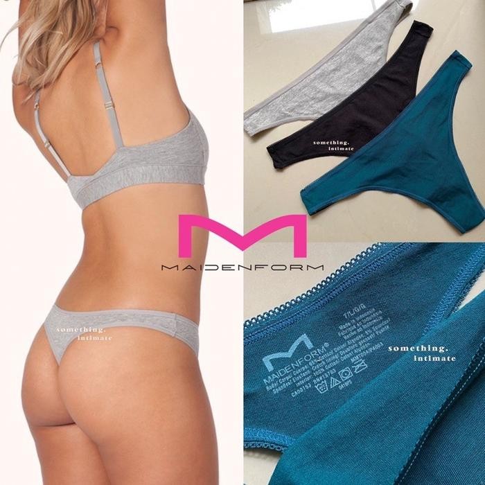 MAIDENFORM C&A Organic Cotton Thong Celana Dalam G string CD Katun Murah Branded Sale Original