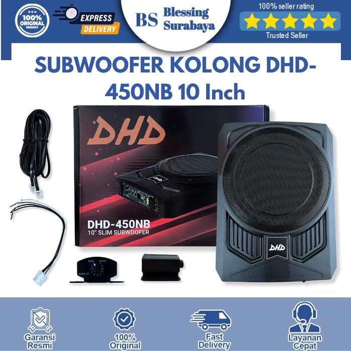Subwoofer Kolong Mobil Slim Aktif 10 inch dhd-450nb
