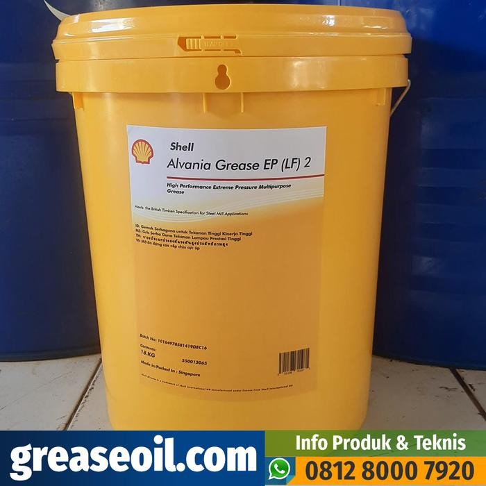 Ready SHELL ALVANIA EP (LF) 2 GREASE Lithium NLGI 2 EP 2 Pail 18 Kg.