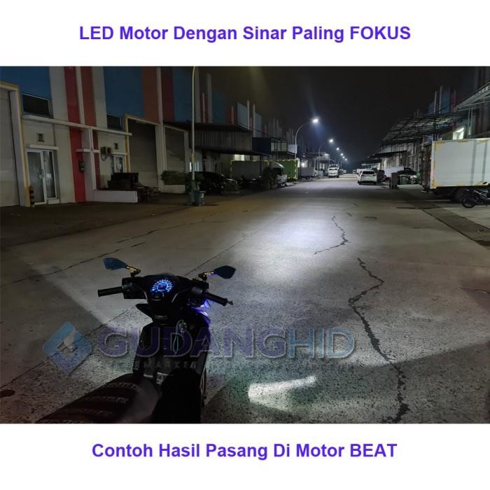 LED MOTOR 2 MATA VOXX LAMPU M6H 2 SISI AC DC H6 H4 40W 4000 LUMEN