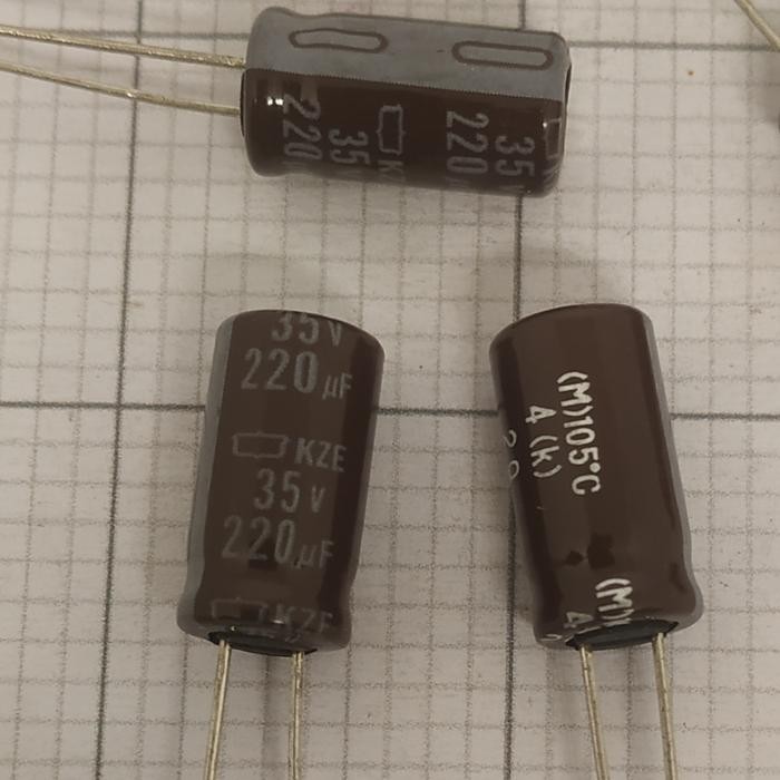 Elco 220uf 35v / Kapasitor Elco 220uf 35v / Elco 220 - 35V SMS elco220-35v elco 220uf-35v elco