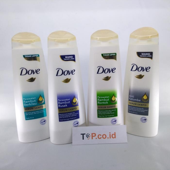 4ikm- Dove Serum Shampo Perawatan Rambut Rusak Atau Berkilau 290 Ml Shampoo