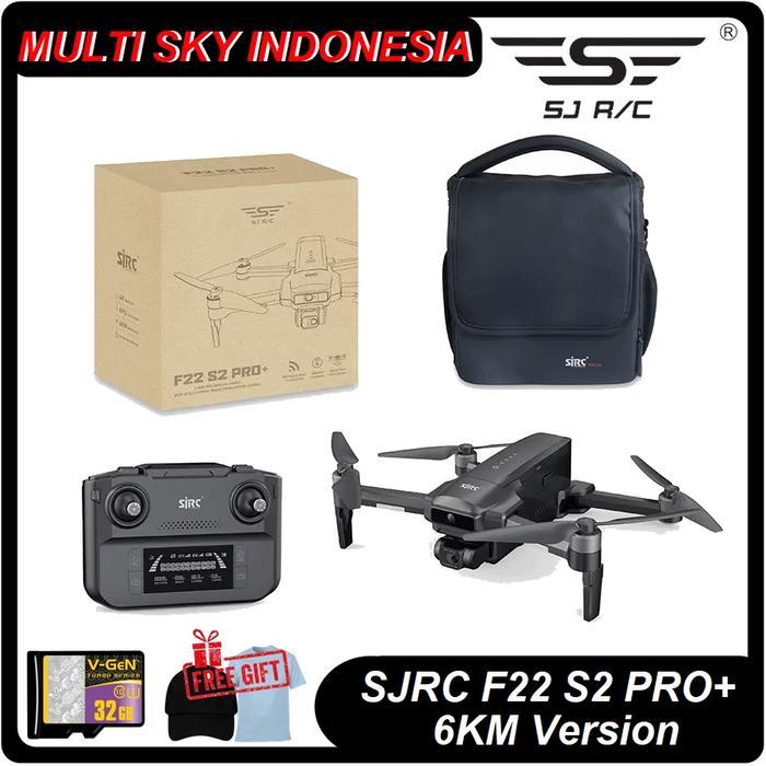 DRONE SJRC F22 S2 PRO+ 4K PRO PTZ 6KM VERSION EIS UPGRADE SJRC F22S 4K PRO FREE BUBBLEWRAP