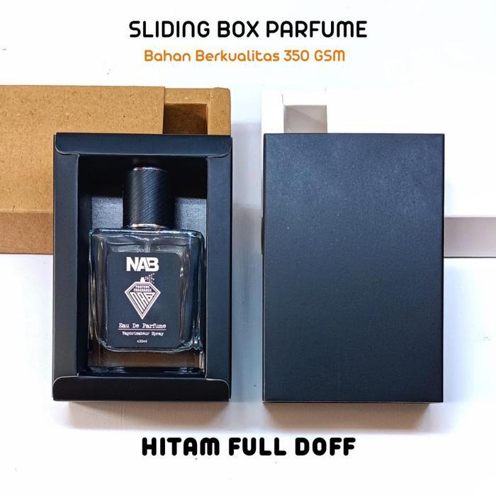 AL 10 PCS - BOX PARFUM SLIDING KOTAK 50ML BOX KEMASAN PARFUM BOTOL KOTAK / ERMESS 50ML