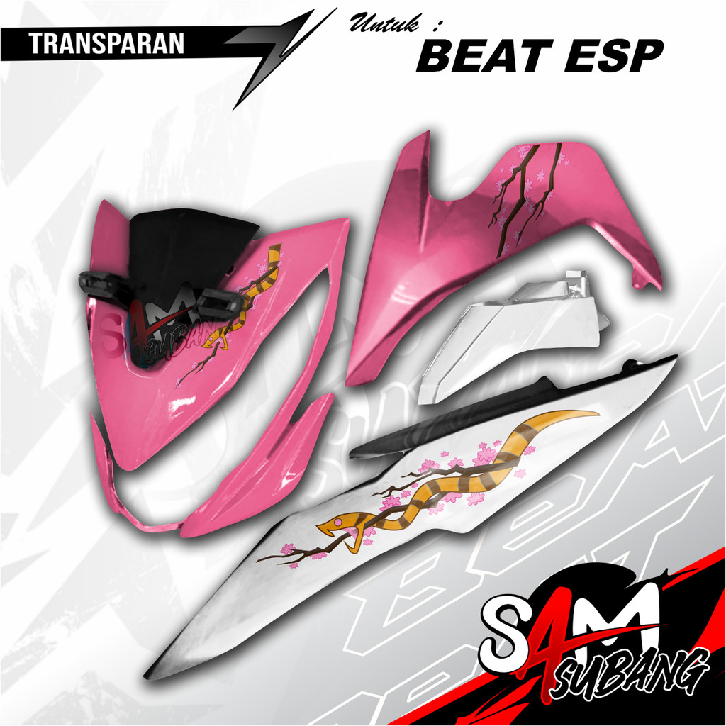 STRIPING TRANSPARAN HONDA BEAT ESP ULAR LIVERY MOSTWANTED