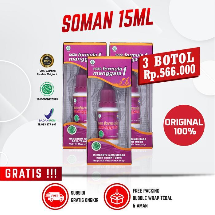 Terlaris Termurah - Herbal Soman 1 ( Sozo Formula Manggata 1 ) Obat Diabetes