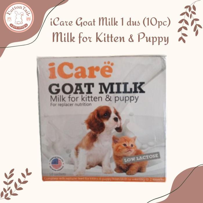 Icare Goat Milk 1 Box Isi 10 Sachets - Susu Kucing Anjing I Care