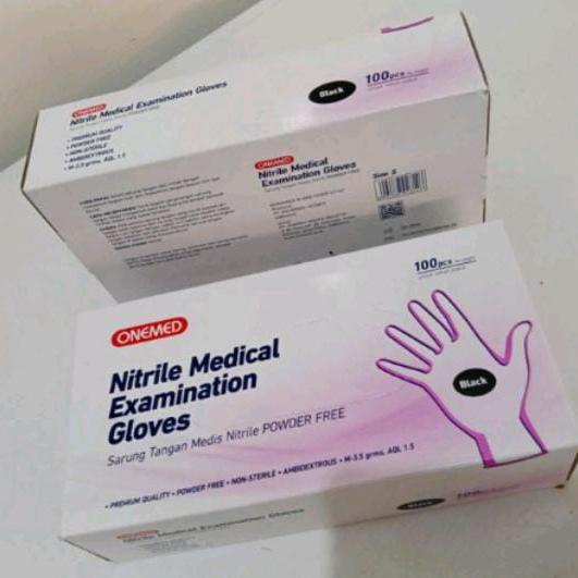 NITRILE GLOVES/SARUNG TANGAN KARET HITAM/SAVE GLOVES/BLACK GLOVES