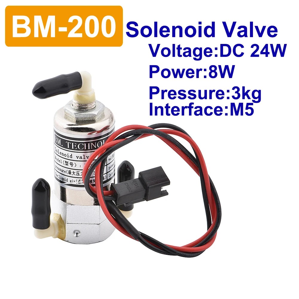 BARU BM-200 Liquid and Air Solenoid Valve Three Way Ink Air Valve for Epson Roland Mimaki Muto Seiko