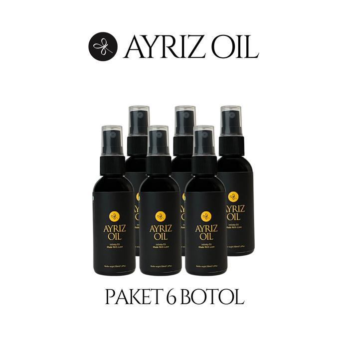 Paket 6 Botol Travelpack 50Ml Ayriz Oil Original Terbaruu!!