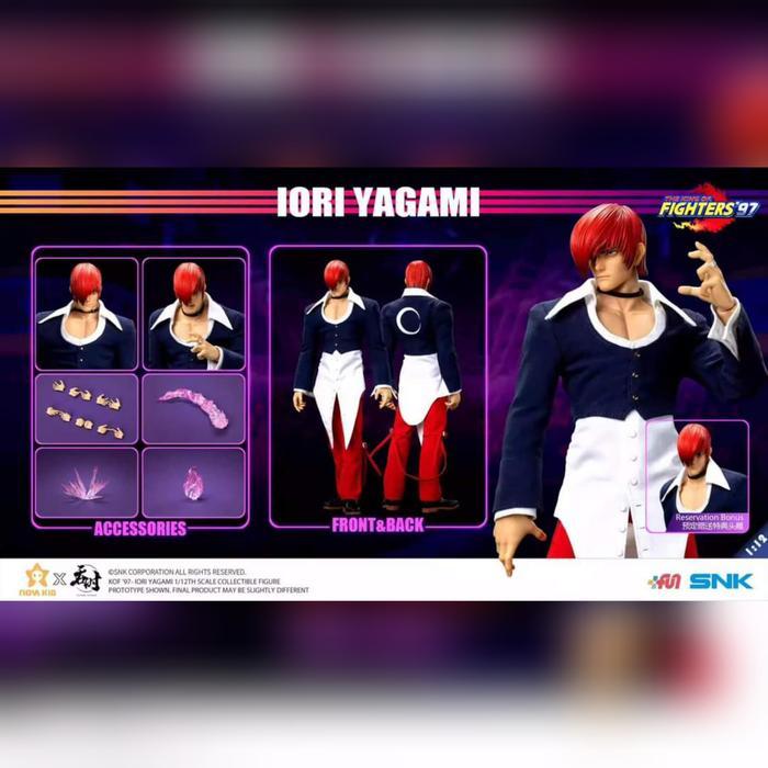 HOT SALE TUNSHI STUDIO 1/12 SCALE KING OF FIGHTERS IORI YAGAMI TERMURAH