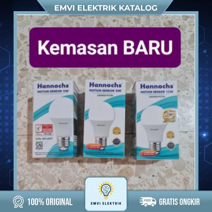 Lampu Sensor Gerak Lampu LED Sensor HANNOCHS / Lampu Sensor Gerak Hannochs