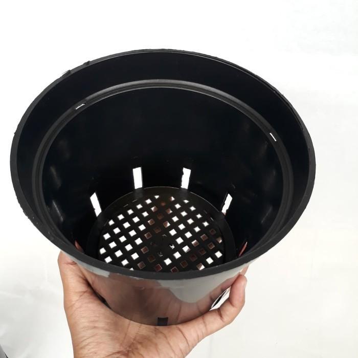 NEW pot anggrek 17, pot cattleya, pot anggrek bulan hitam,