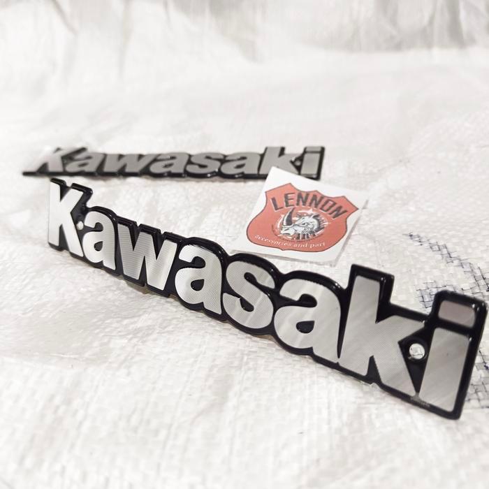 Emblem Plat Kawasaki Tangki Motor Binter Merzy Kz200
