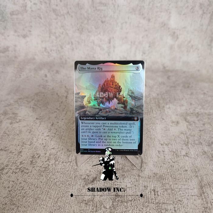 The mana rig foil borderless MTG magic the gathering