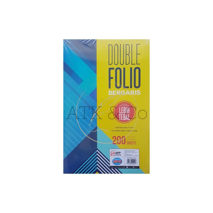 Kertas Double Folio Bergaris SIDU - Kertas Sinar Dunia Garis F4 Isi 200 Lembar