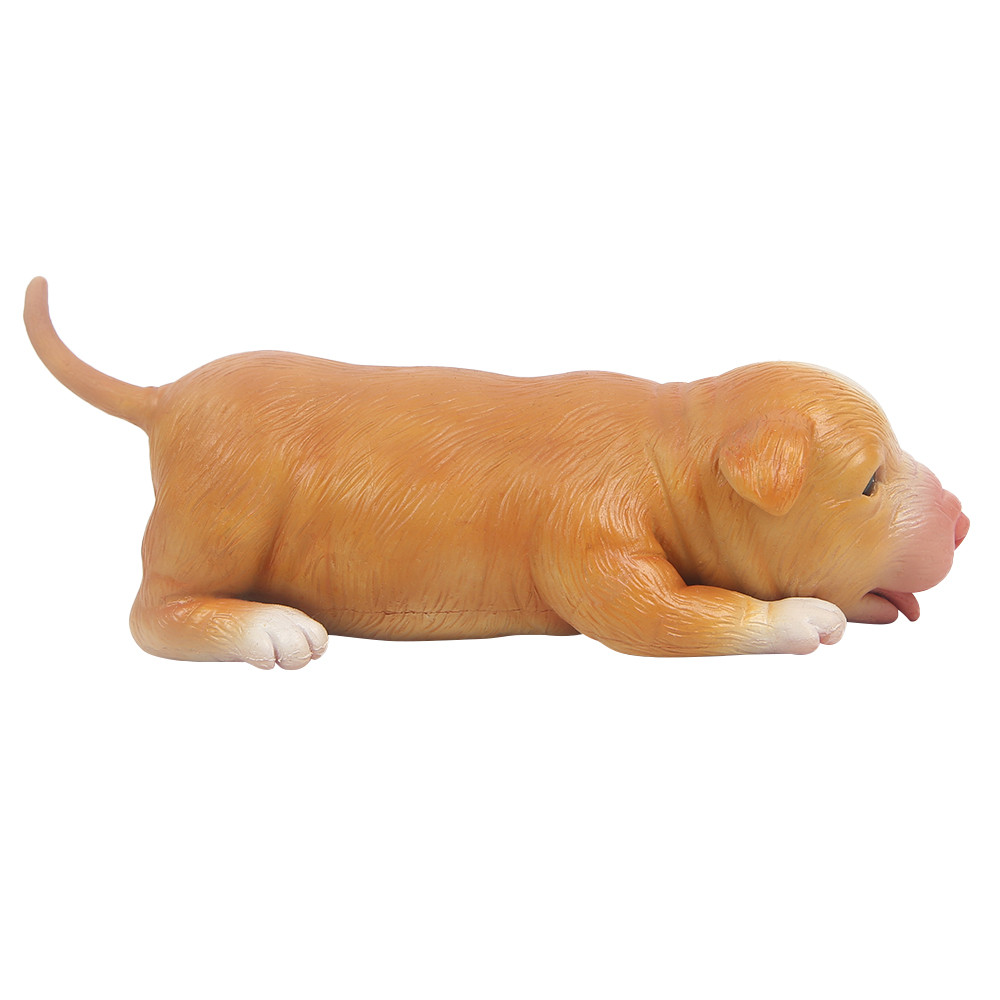 IVITA 18CM Full Silicone Reborn Dog Doll Unpainted with Realistic Eyes Collectible Art Toy for
