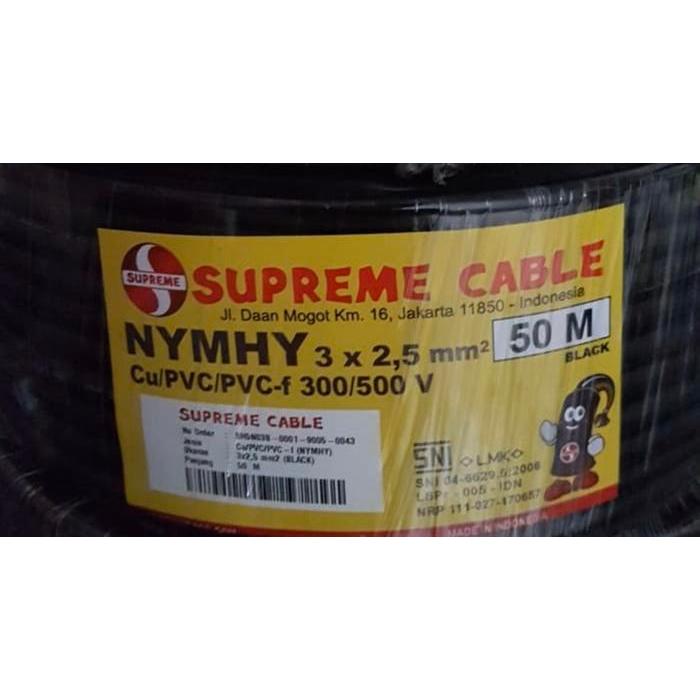 KABEL SERABUT SUPREME NYYHY 3X2.5 3 X 2.5 50 METER