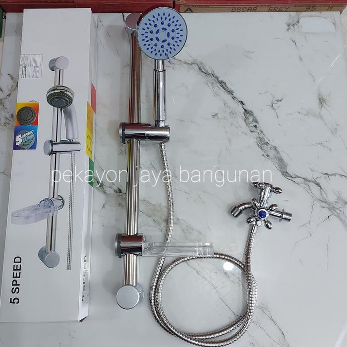 Onda - paket komplit shower tiang + kran cabang / Tiang shower