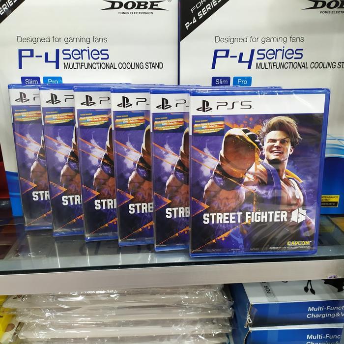 Capcom Game Ps5 Street Fighter 6 - Edisi Resmi 6 Juni 2023 - Seri P-4 Series - Stand Pendingin