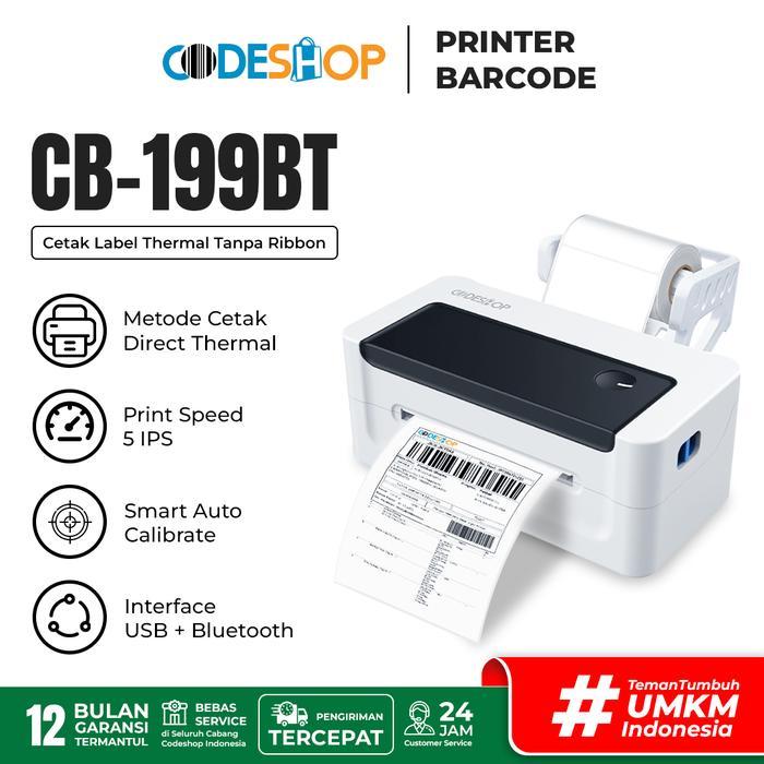 Codeshop CB-199BT PRINTER STIKER LABEL BERCODE