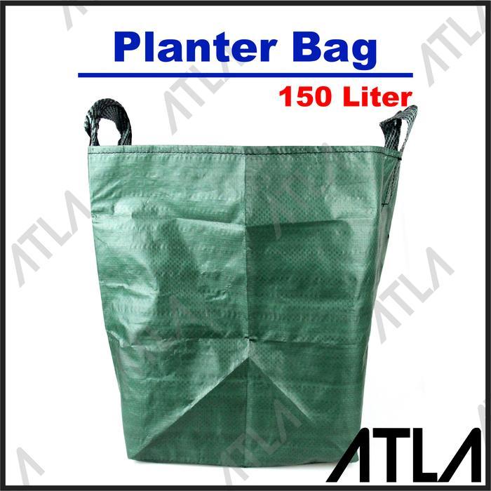 PLANTER BAG 150 LITER HIJAU POT KANTONG TERPAL WADAH BENIH TANAMAN PROMO TERMURAH