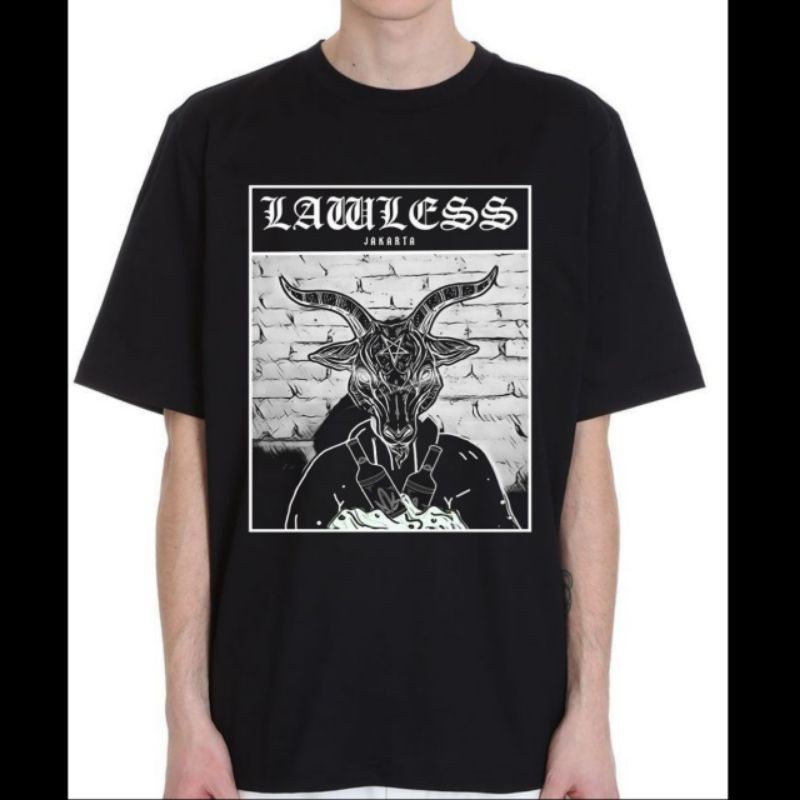 LAWLESS JAKARTA 01- KAOS DISTRO PREMIUM