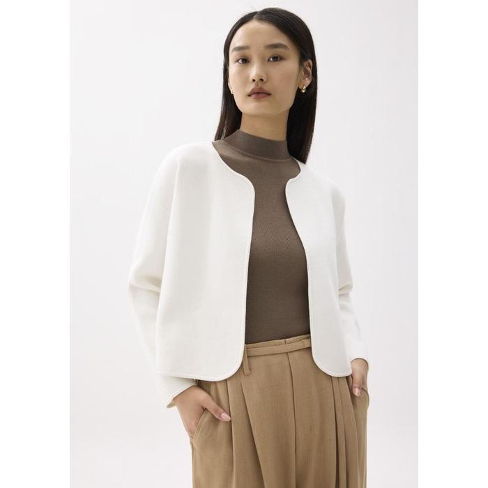 Love Bonito - Cardigan Wanita - Amiera Relaxed Knit Cardigan - Ivory, XL