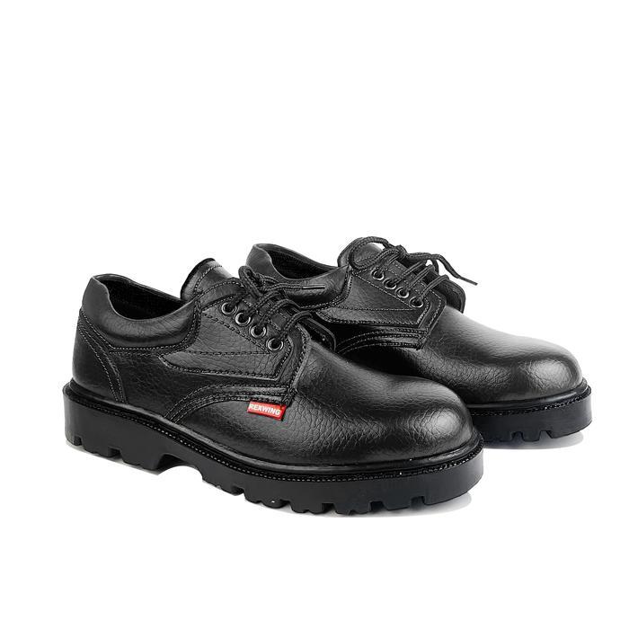 Rexwing - Sepatu Safety Pria Ujung Besi Kulit Omega Shoes Kerja Original Brand Terlaris
