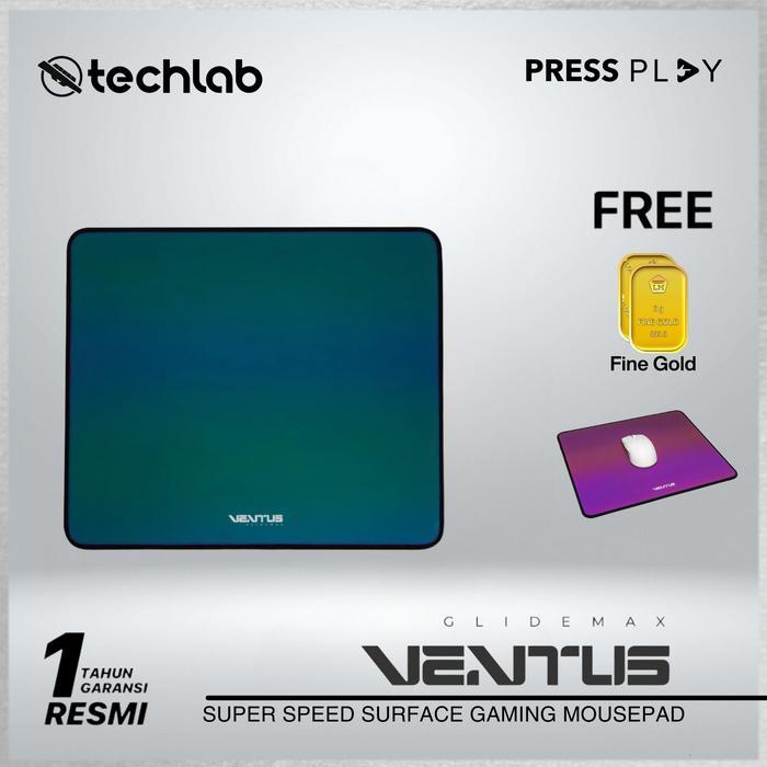 Terlaris Press Play Ventus Glidemax Super Speed Gaming Mousepad Deskmat