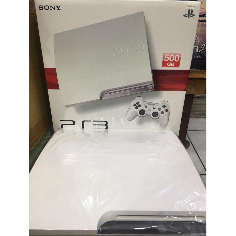 Ps3 slim cfw 500gb seri 25xxx Biru dan putih