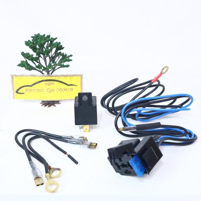 KABEL SET RELAY DENSO KLAKSON 12V - RELAY SET KABEL DENSO