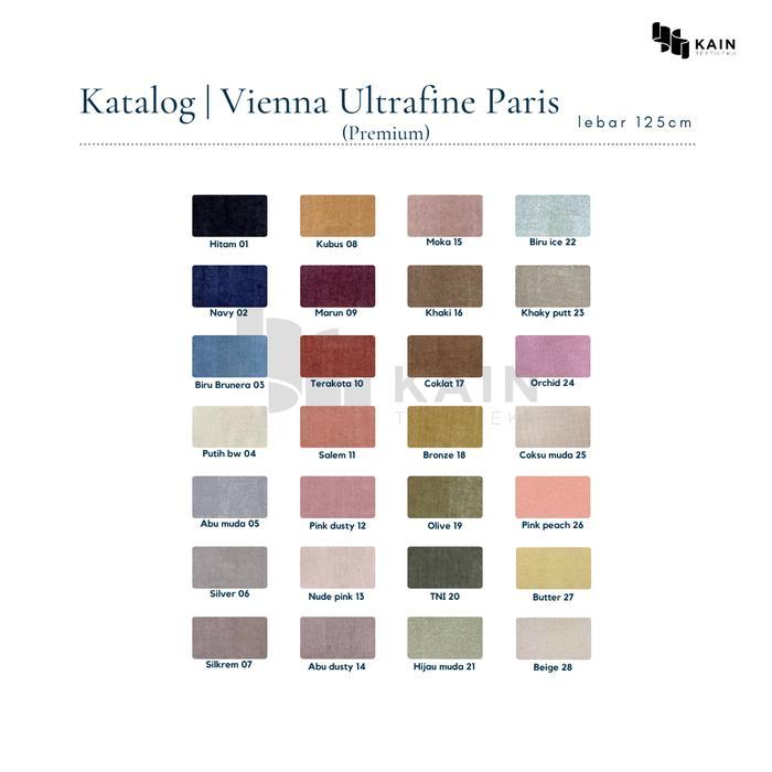 Bahan Kain Vienna Ultrafine Voal Paris Premium per 125 cm