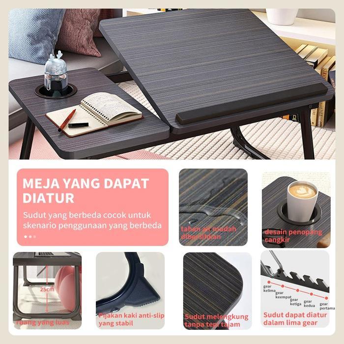Premium Cod Meja Laptop Lipat Meja Lipat Portable Computer Desk Bed Table Meja Anak Meja Belajar