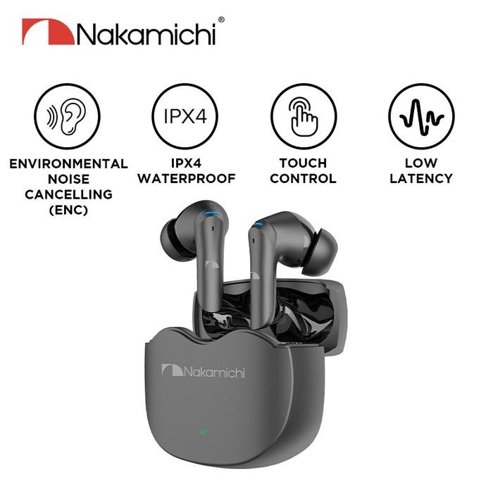 Nakamichi TW018ENC TWS True Wireless Earphones HD Bass