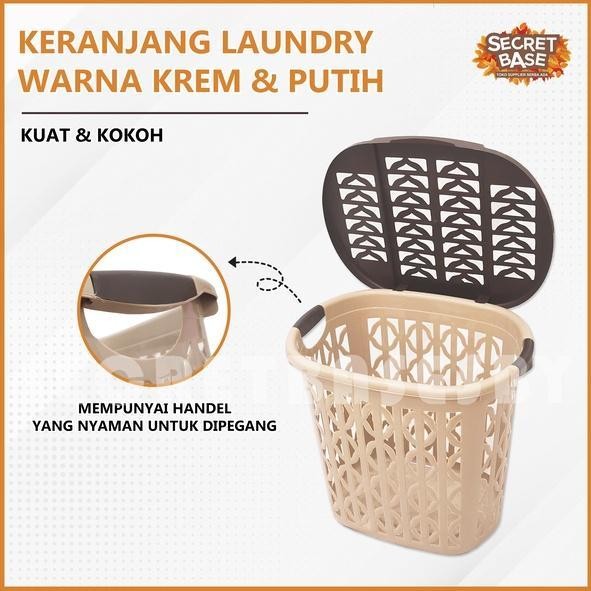KERANJANG LAUNDRY - KERANJANG BAJU / KERANJANG PAKAIAN TUTUP PLASTIK