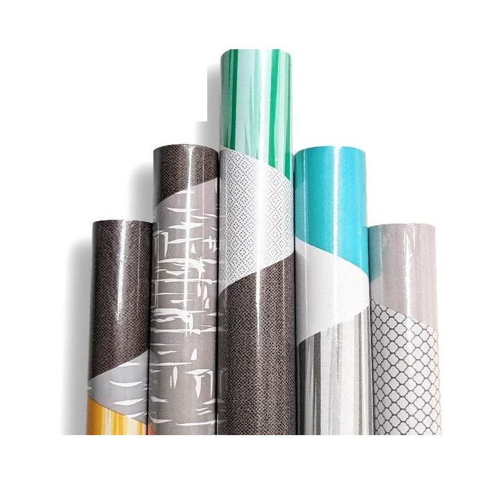 (Ryl) - Wallpaper 45Cm X 8-9M Motif Minimalis / Prisma / Kubus