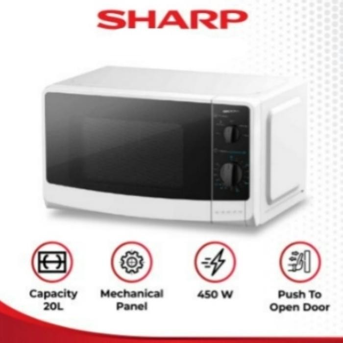 Sharp Microwave 20Liter Manual R 220Ma-Wh Low Watt Microwave Sharp